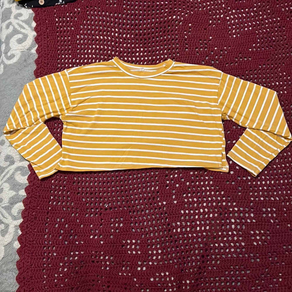 long sleeve crop top